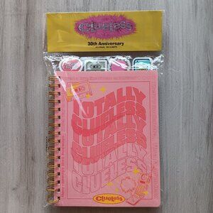 Clueless Spiral Bound Tabbed Notebook Lined 96 Sheets Pink Gold 30th Anniversary